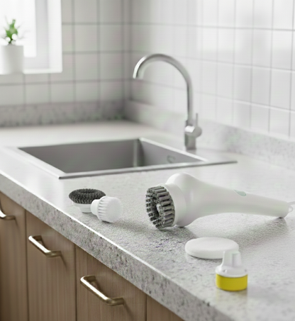 Escova elétrica TurboClean + 5 bocas